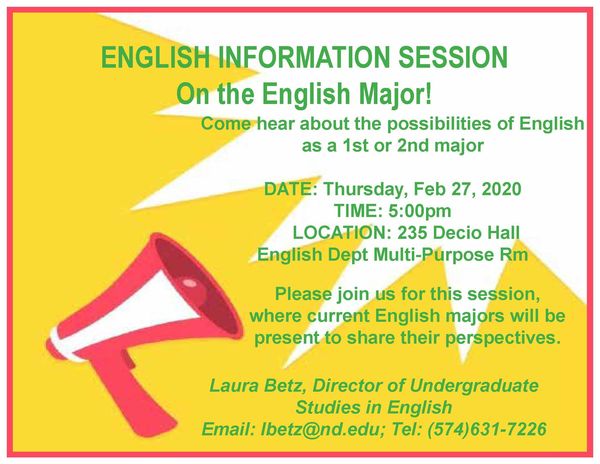English Info Session Sp20 Email
