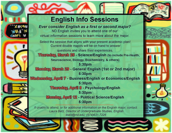 English Info Session Sp21 Newsletter Ad
