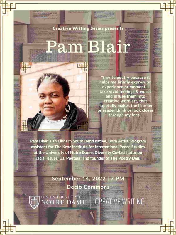 Pam Blair Poetry Reading Poster 1