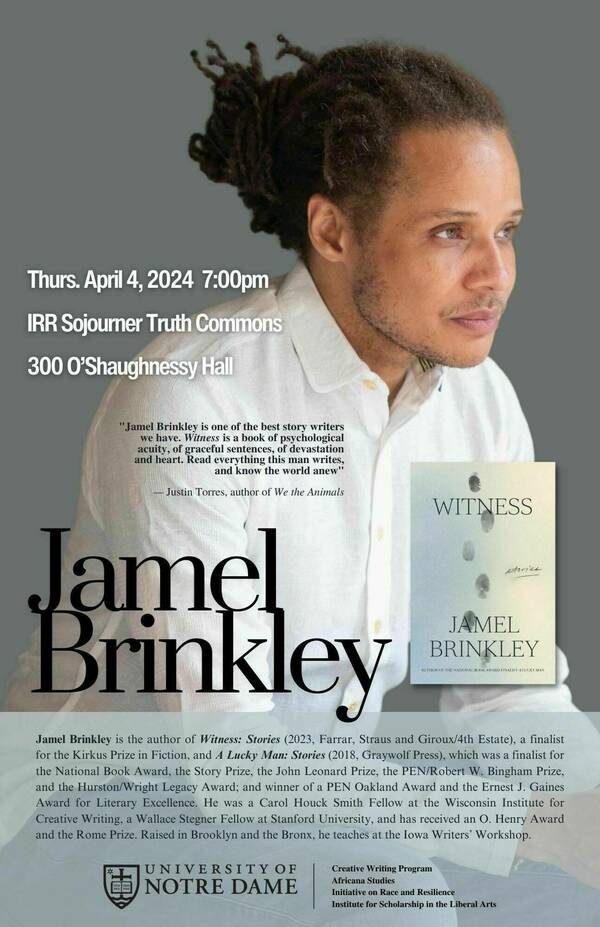 Jamel Brinkley poster